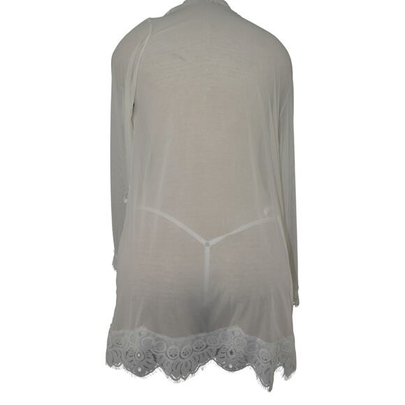 Frederick’s of Hollywood “Stephanie” Sheer Lace Robe & Thong Set - Picture 8 of 16